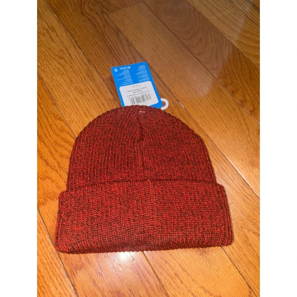 Columbia Youth Whirlibird Cuffed Beanie Red Marled Knit Winter Hat CY3305602 NEW